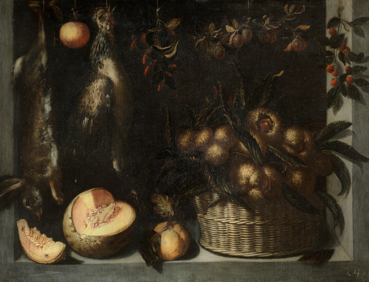 Juan van der Hamen, Bodegón con caza, frutas y castañas, 1619. Salida: 240.000 euros. No vendido