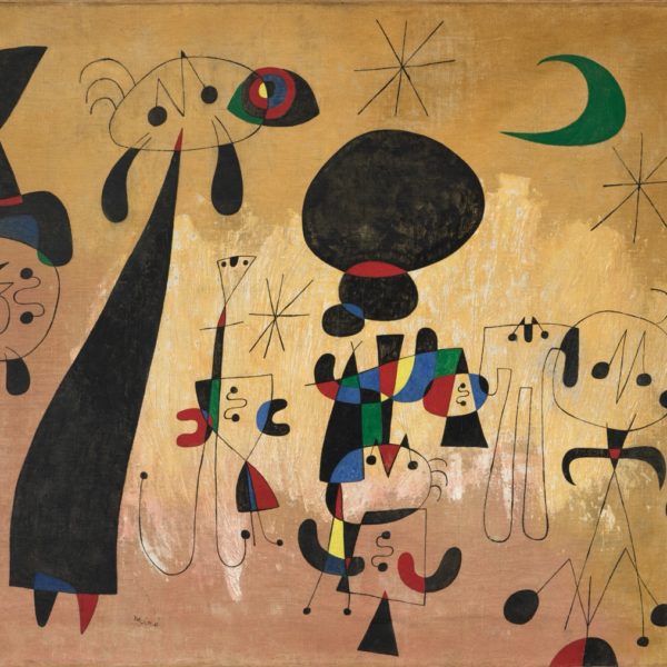 Joan Miró (1893-1983). Peinture (Femmes, lune, étoiles). 1949. Óleo y temple sobre lienzo. 73.1 x 92.1 cm.