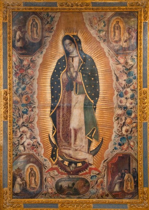 Escuela mexicana, finales siglo XVII, Virgen de Guadalupe. Salida: 40.000 euros. Remate: 45.000 euros