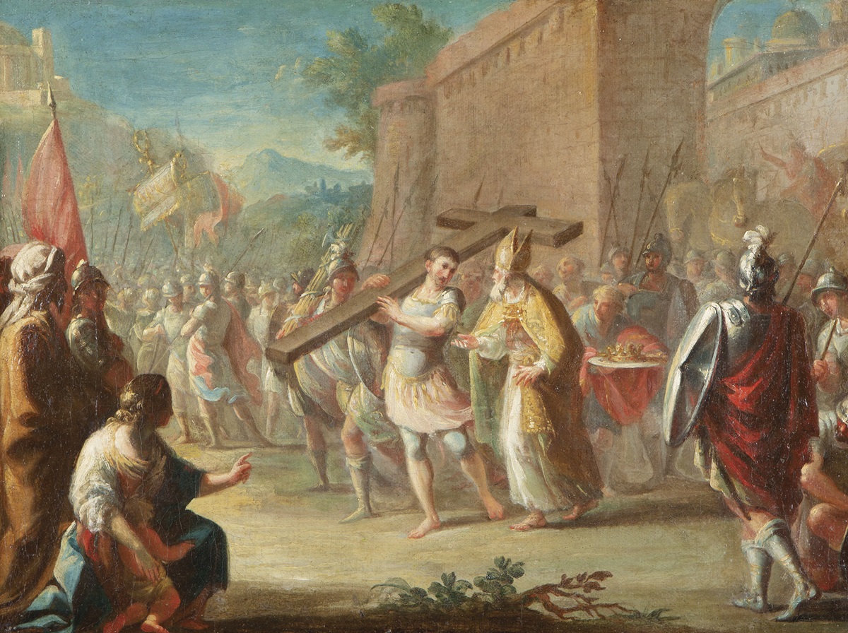 Antonio Bosch, El emperador Heraclio y la Cruz. Salida y remate: 3.000 euros. Comprado por el Estado