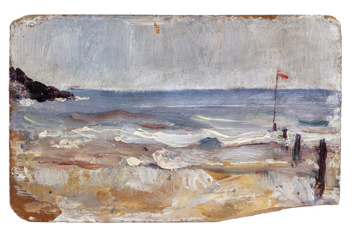 Joaquín Sorolla, Playa de San Sebastián, 1889-1890. Salida: 10.000 euros. Remate: 20.000 euros