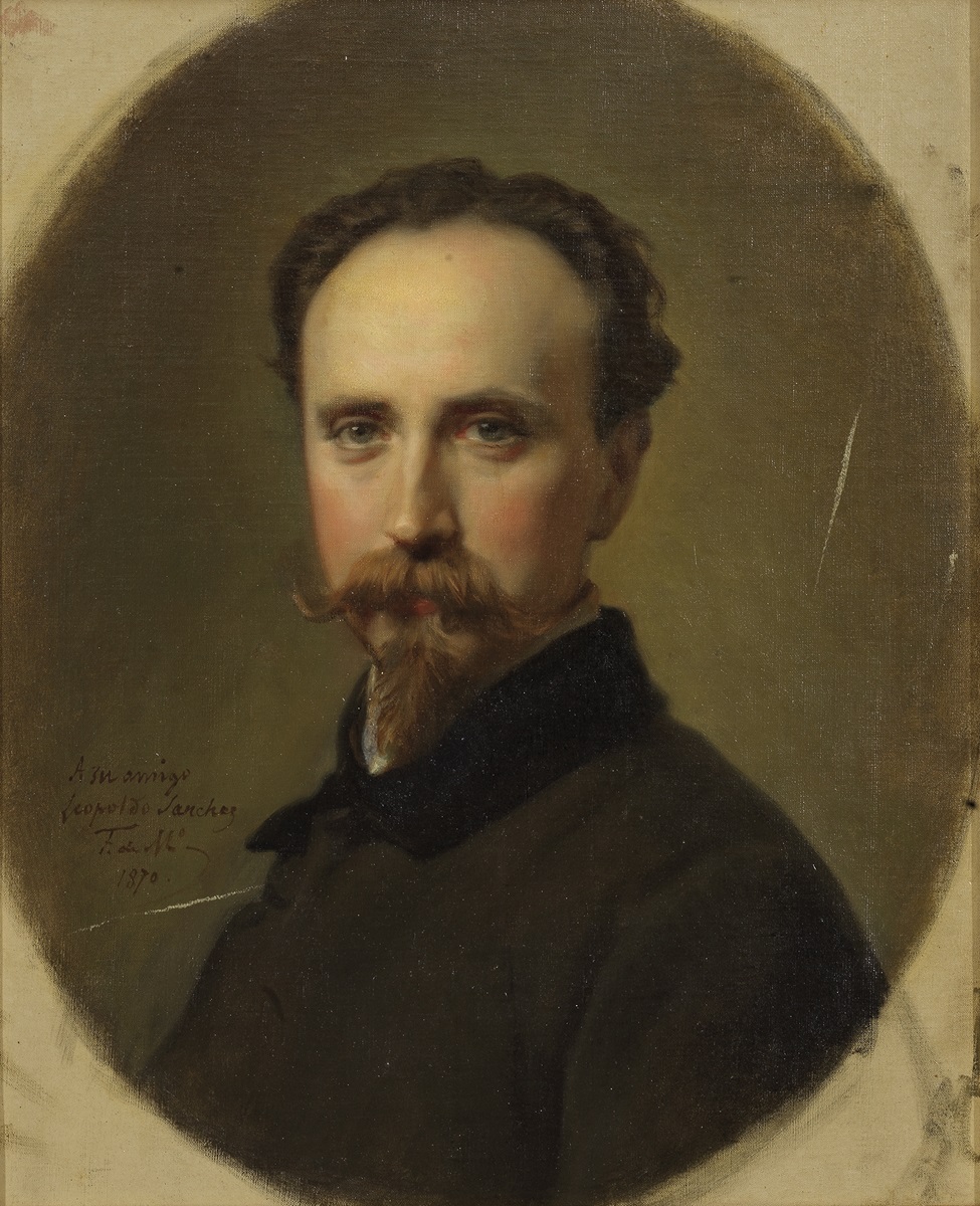 Federico de Madrazo, Retrato del pintor Leopoldo Sánchez, 1870. Salida: 7.500 euros. Remate: 15.000 euros