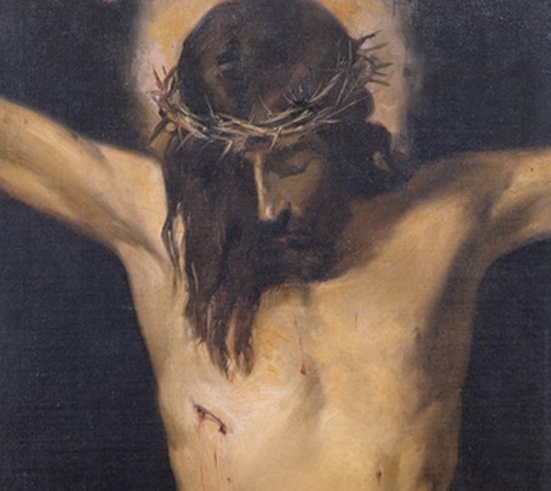 Joaquín Sorolla, Copia del torso del Cristo de Velázquez. Madrid, h. 1883, detalle