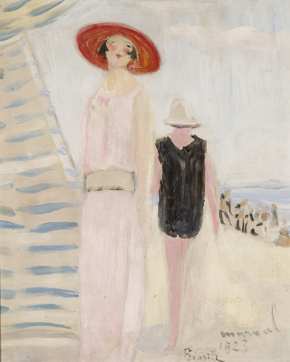 Jacqueline Marval, Playa de Biarritz, 1923. Salida: 6.000 euros. Remate: 7.500 euros. Comprado por el Estado