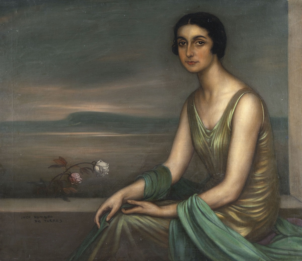 Julio Romero de Torres, Retrato de dama, c. 1922-1925. Salida: 65.000 euros. Remate: 75.000 euros