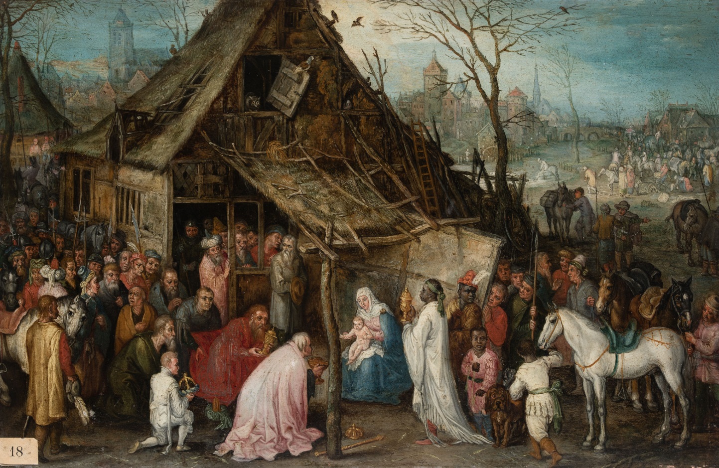 Taller de Jan Brueghel el Viejo, La Adoración de los Reyes Magos. Salida: 16.000 euros. Remate: 130.000 euros