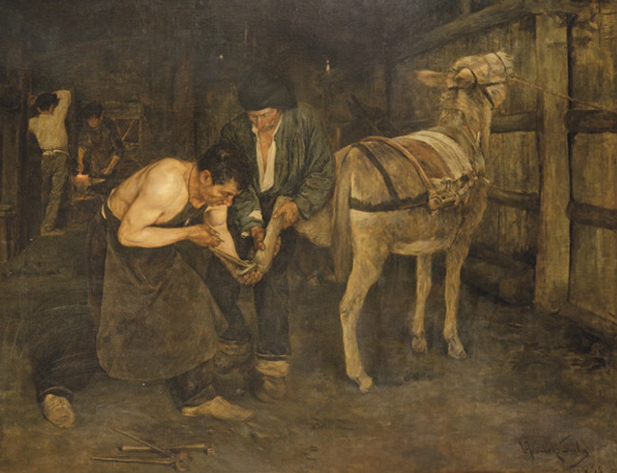 Ventura Álvarez Sala, Herradores, 1899. Salida: 85.000 euros. No vendido