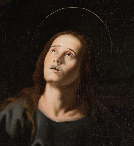 Francisco Ribalta, Santa María Magdalena, detalle.