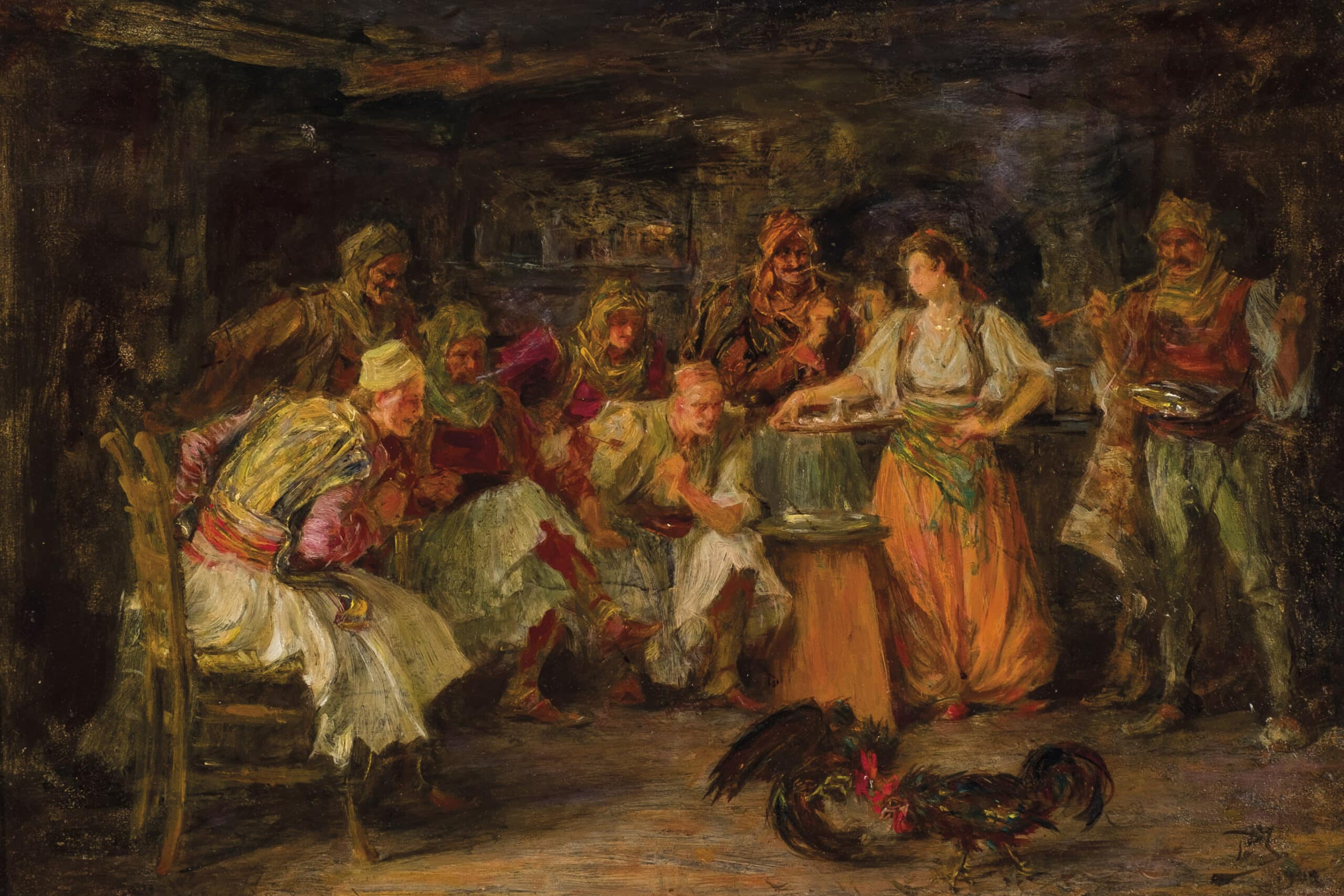 Paja Jovanovic, Escena costumbrista, 1902. Durán. Salida: 5.000 euros. Remate: 30.000 euros