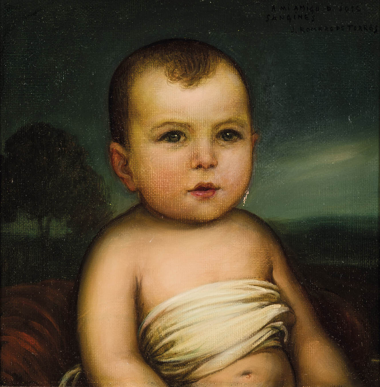 Julio Romero de Torres, Retrato de la niña Encarnación Sanginés Suárez-Guanes. Durán. Salida: 15.000 euros