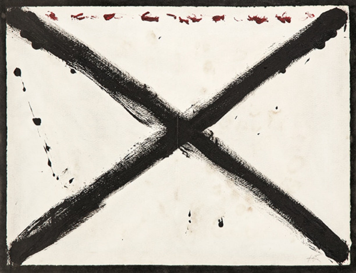 Antoni Tàpies, Sin título, 1970. Segre. Salida: 20.000 euros. Remate: 22.000 euros