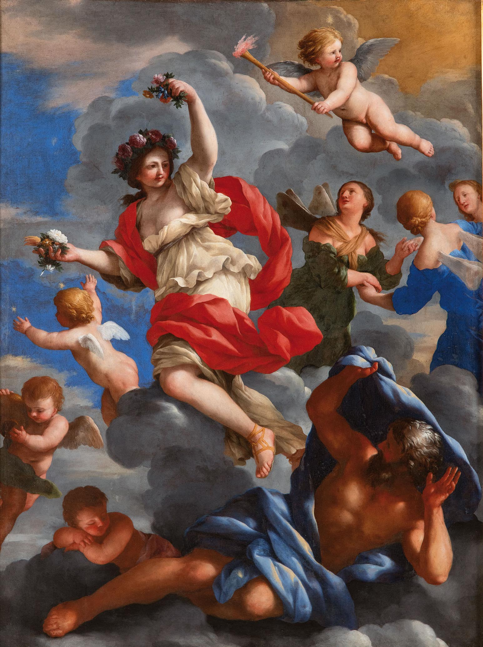Giovanni Francesco Romanelli, El triunfo de Flora. Segre. Salida: 15.000 euros. Remate: 38.000 euros