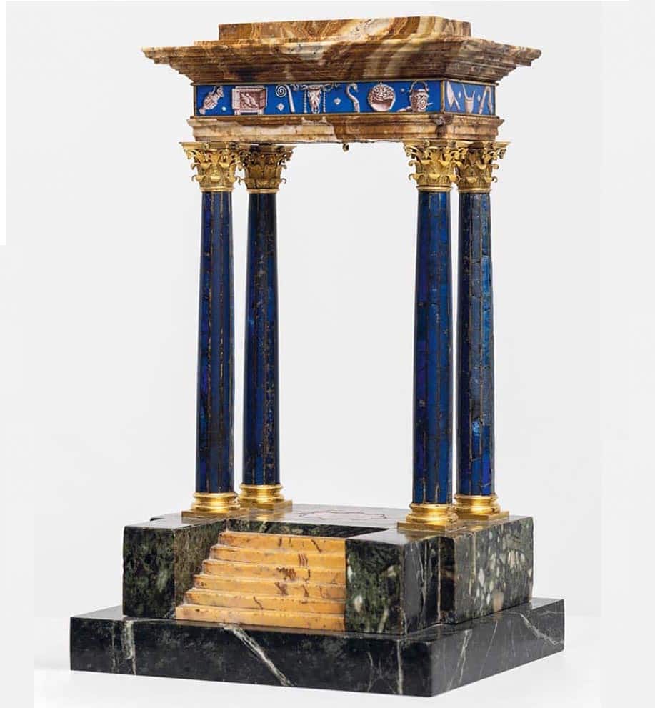 Patrimonio Nacional adquiere un templete de Valadier que perteneció a Carlos IV