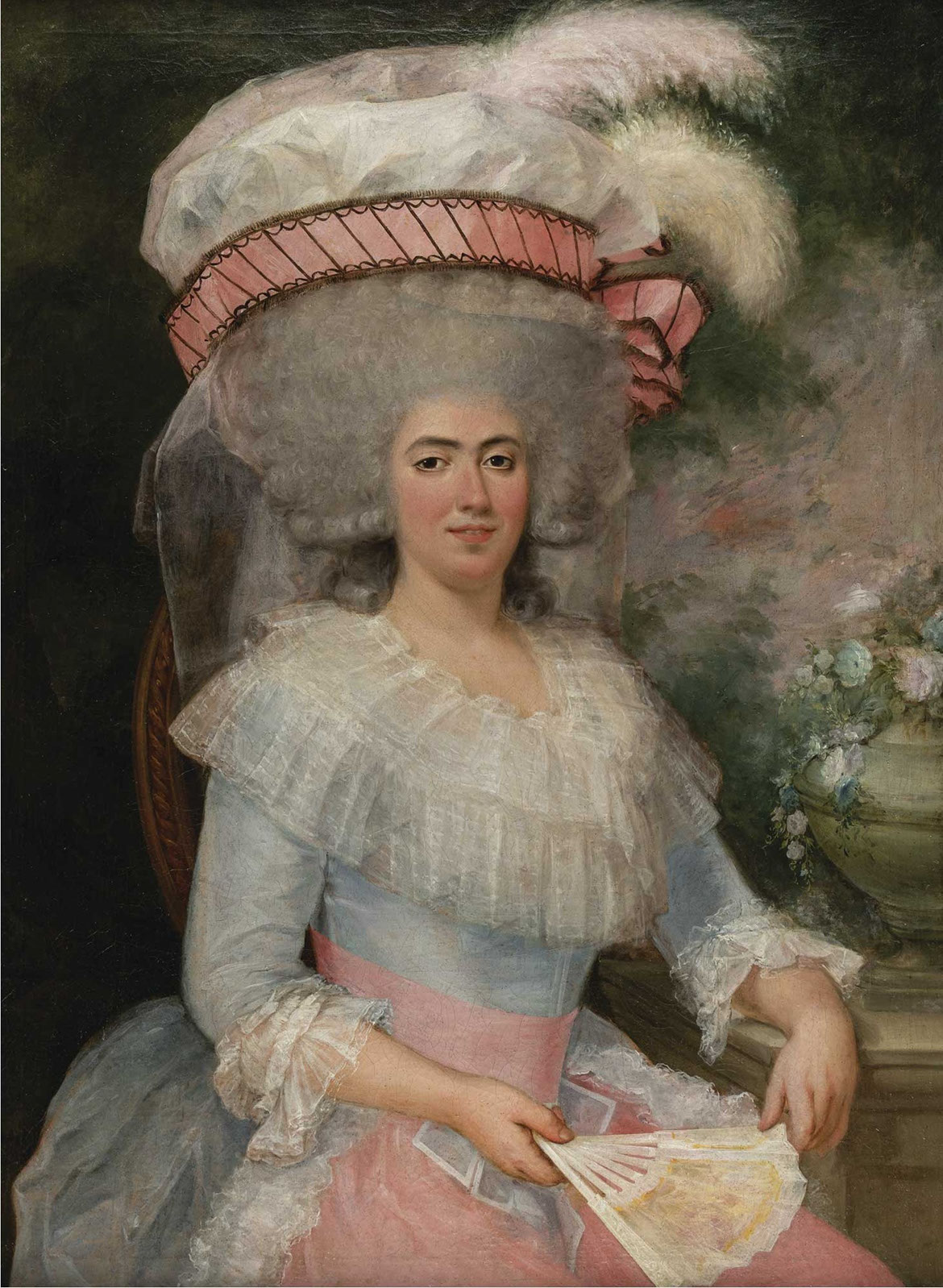 Atribuido a Agustín Esteve, Retrato de dama con sombrero. Abalarte. Salida: 20.000 euros. Remate: 60.000 euros