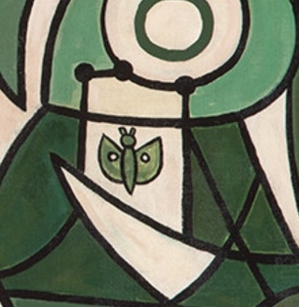 Óscar Domínguez, Le papillon fantastique, 1947, detalle