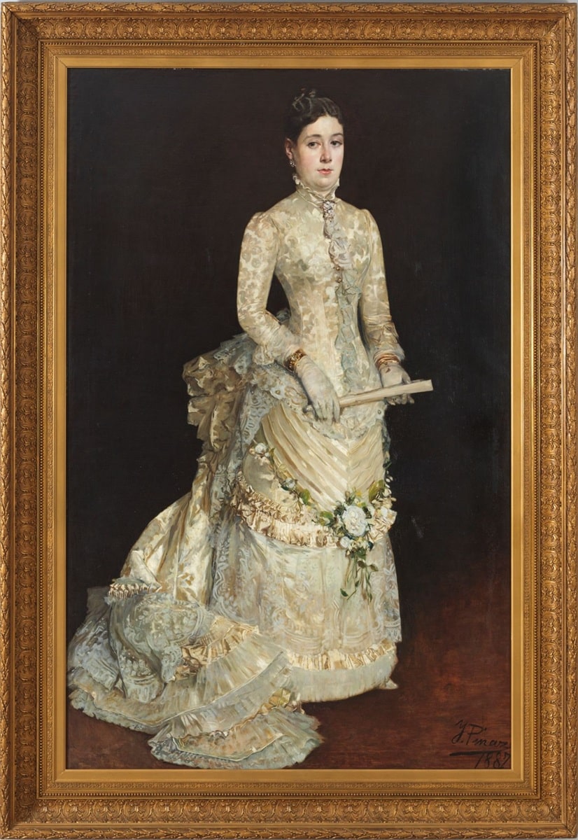 Ignacio Pinazo, Retrato de dama. Salida: 32.000 euros. Remate: 35.000 euros