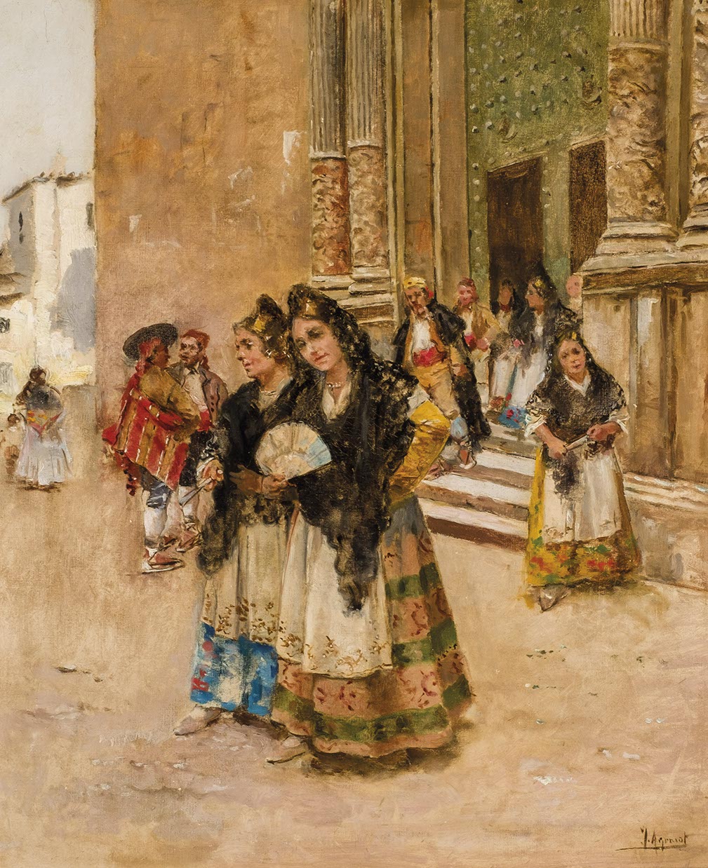 Joaquín Agrasot, Salida de la iglesia. Durán. Salida: 5.000 euros. Remate: 7.000 euros