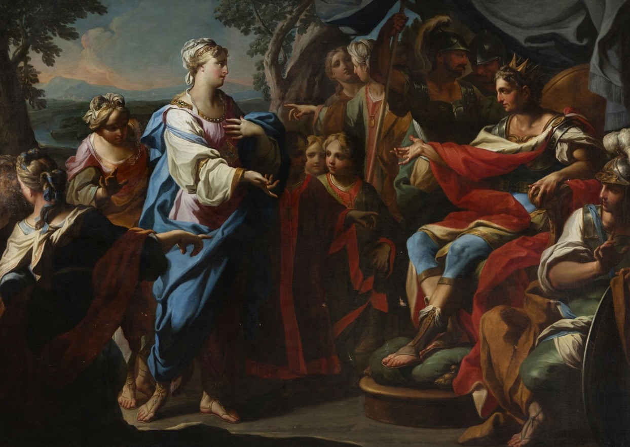 Andrea Casali, Clelia ante Porsenna, c. 1737. Setdart. Estimación: 50.000 a 55.000 euros