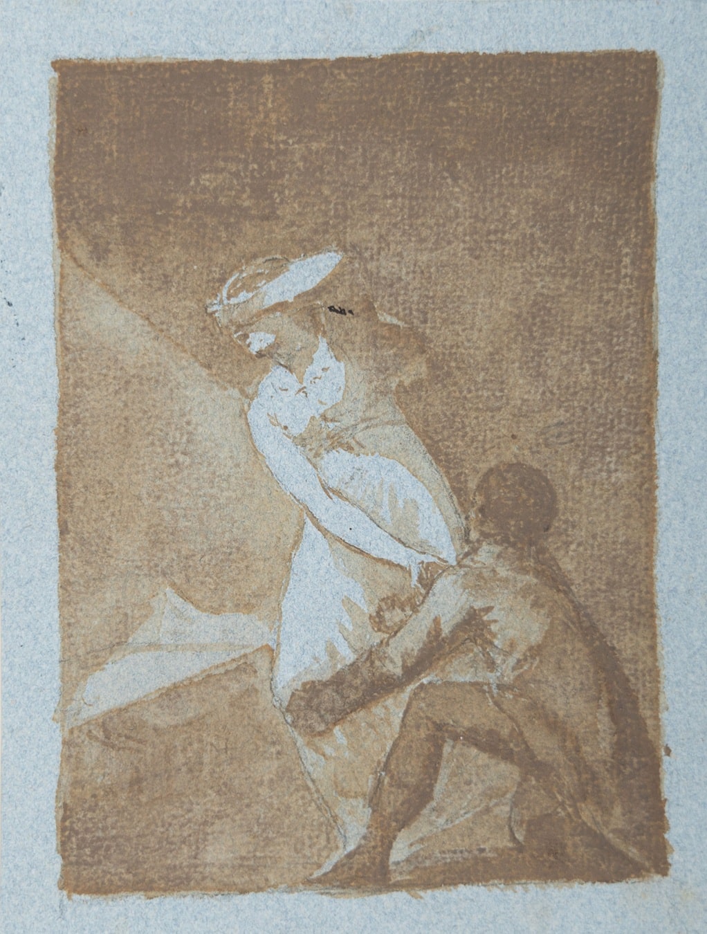 Francisco de Goya, Amor imposible. Galán rechazado por una muchacha, Madrid, c. 1797-1798. Abalarte Subastas. Salida: 750.000 euros. No vendido