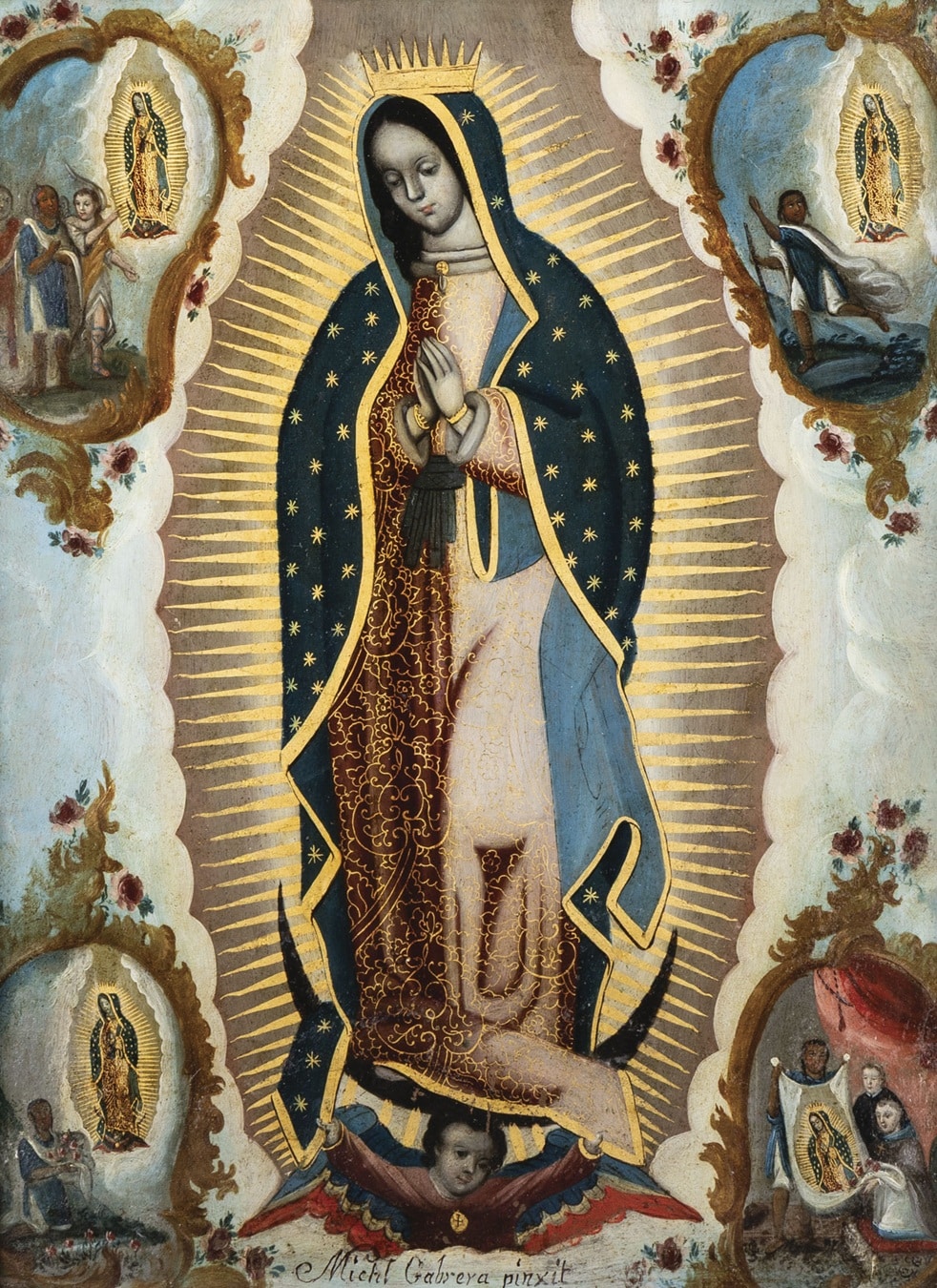 Miguel Cabrera, Virgen de Guadalupe. Abalarte Subastas. Salida y remate: 20.000 euros
