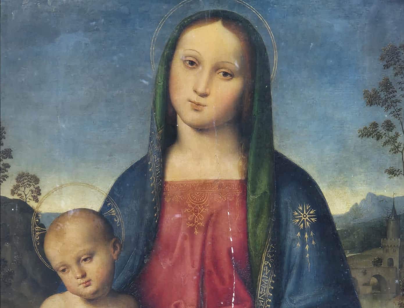 Perugino detalle Un tapado de Perugino, de 200 a 685.000 libras