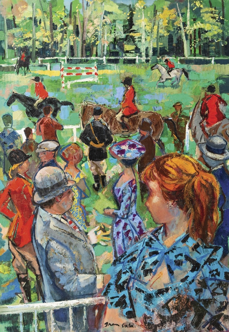 Emilio Grau Sala, Le concours hippique. Abalarte Subastas. Salida: 9.000 euros. Remate: 13.000 euros