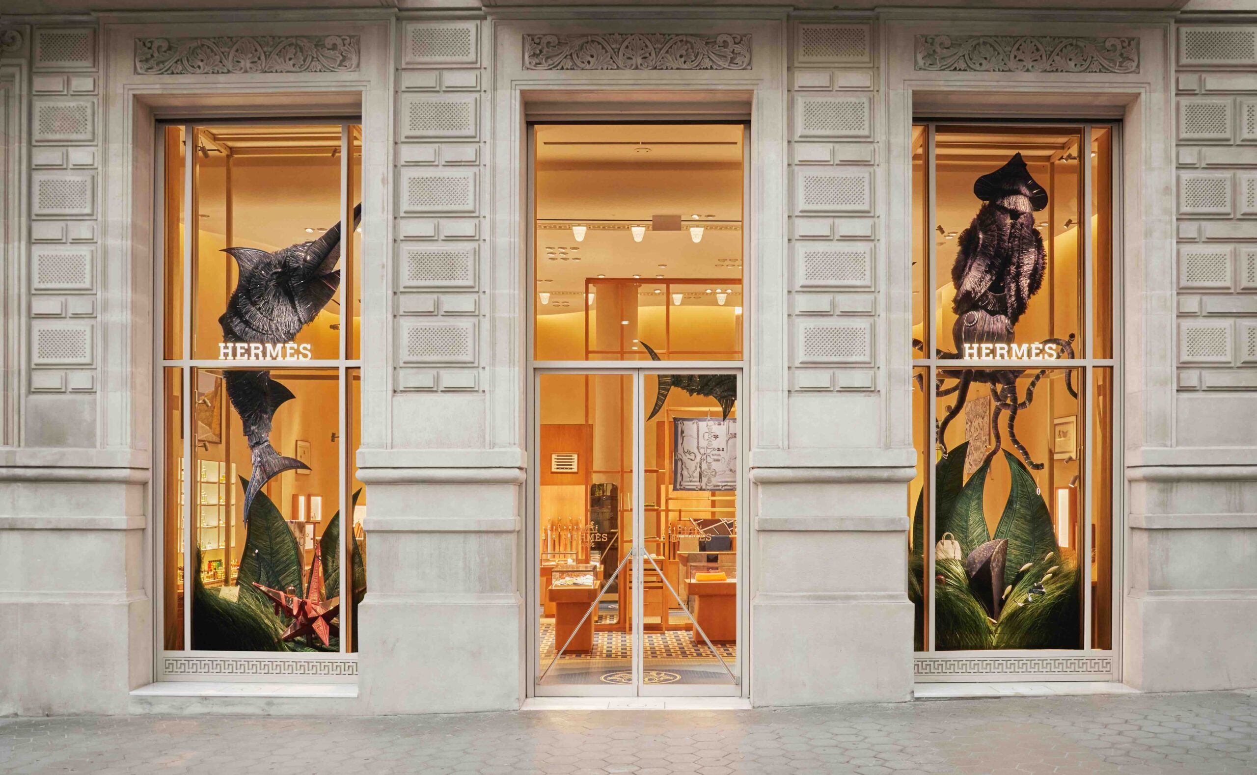 Escaparate de Hermès diseñado por Gabriela Sagarminaga