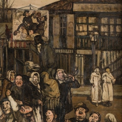José Gutiérrez Solana, Carnaval en las Ventas, 1921, detalle José Gutiérrez Solana, Carnaval en las Ventas, 1921, detalle