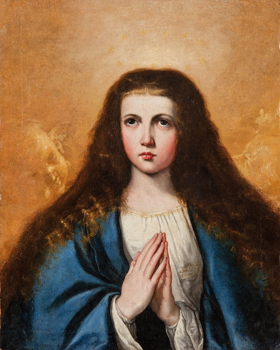 José de Ribera y taller, Virgen Niña, 1640-1650. Segre Subastas. Salida: 90.000 euros. No vendida