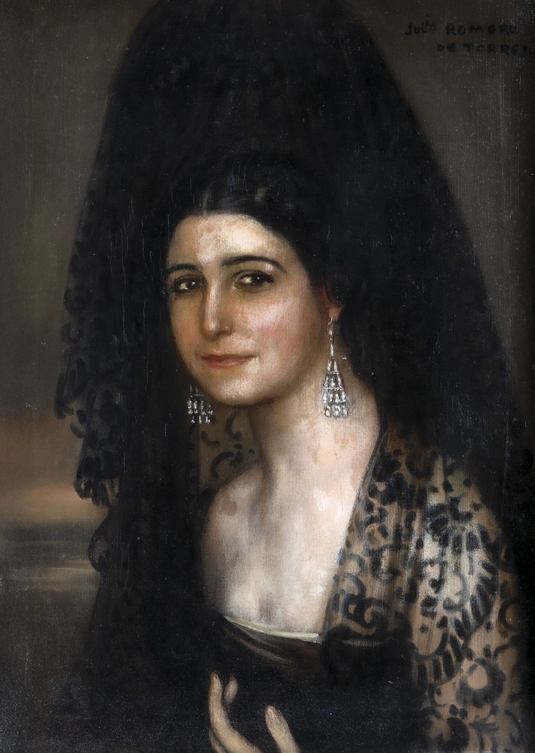 Julio Romero de Torres, Retrato de Dña. Carmen López Rodríguez, 1929. Abalarte Subastas. Salida y remate en postventa: 37.500 euros