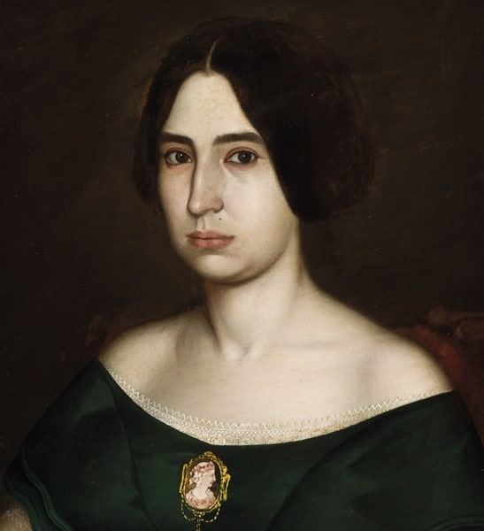 Justiniano Asunción, Retrato de la esposa del Gobernador Civil de Filipinas, detalle Justiniano Asunción, Retrato de la esposa del Gobernador Civil de Filipinas, detalle