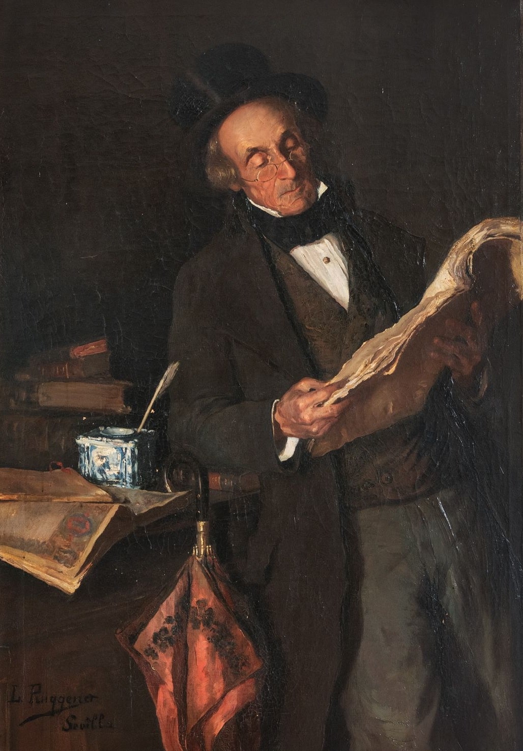 María Luisa Puigginer, Bibliófilo, 1906. Fernando Durán Subastas. Salida: 2.500 euros. Remate: 15.000 euros. Comprado por el Estado
