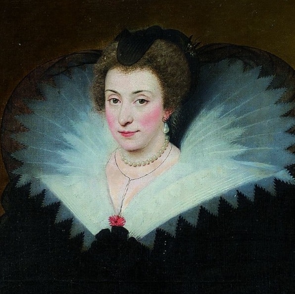 Gaspar de Crayer, Retrato de una dama vestida de negro, detalle Gaspar de Crayer, Retrato de una dama vestida de negro, detalle