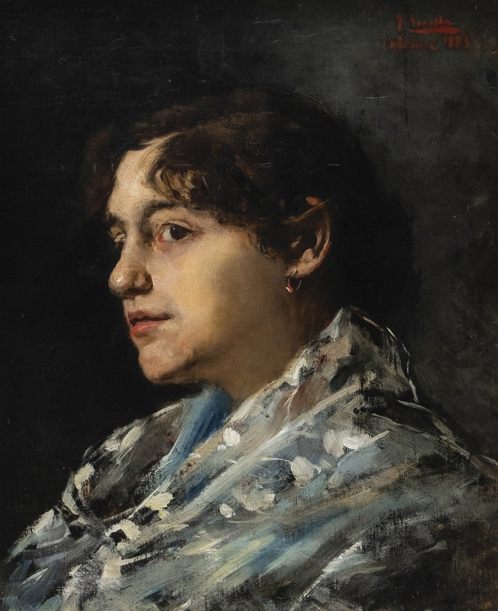Joaquín Sorolla, Retrato de una joven, 1883. Abalarte Subastas. Salida: 35.000 euros. No vendido