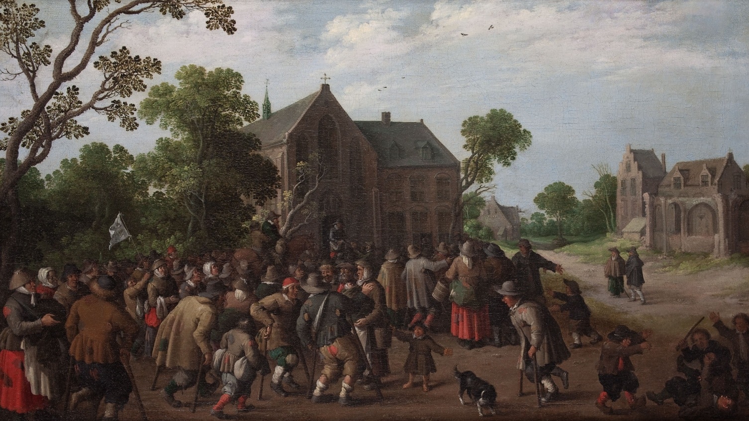 Joost Cornelisz Droogsloot, Obra de misericordia en la aldea. Ansorena Subastas. Salida: 28.000 euros. Remate: 30.000 euros