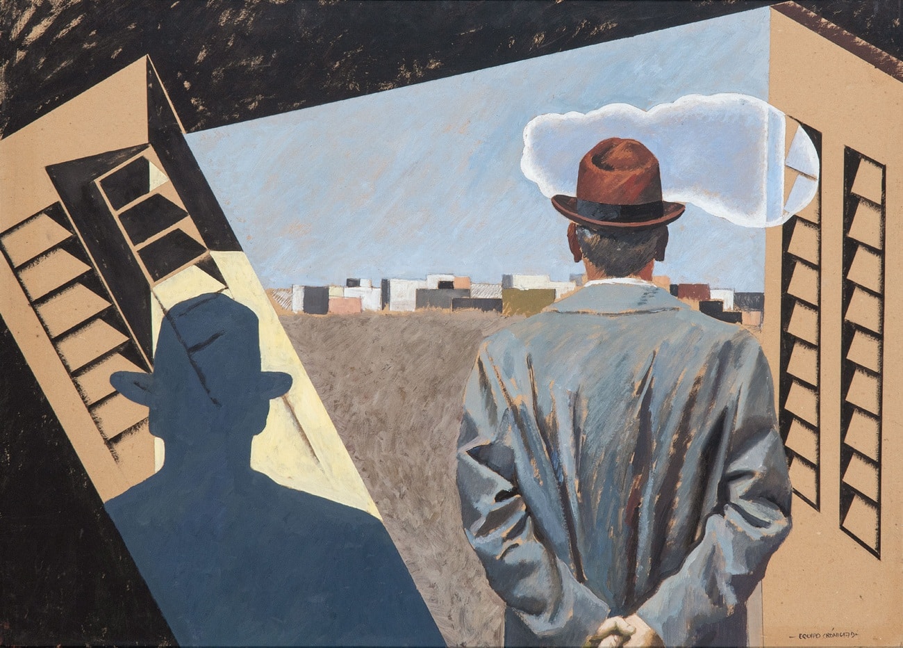 Equipo Crónica, Hombre desde la ventana, 1979. Segre Subastas. Salida y remate: 18.000 euros