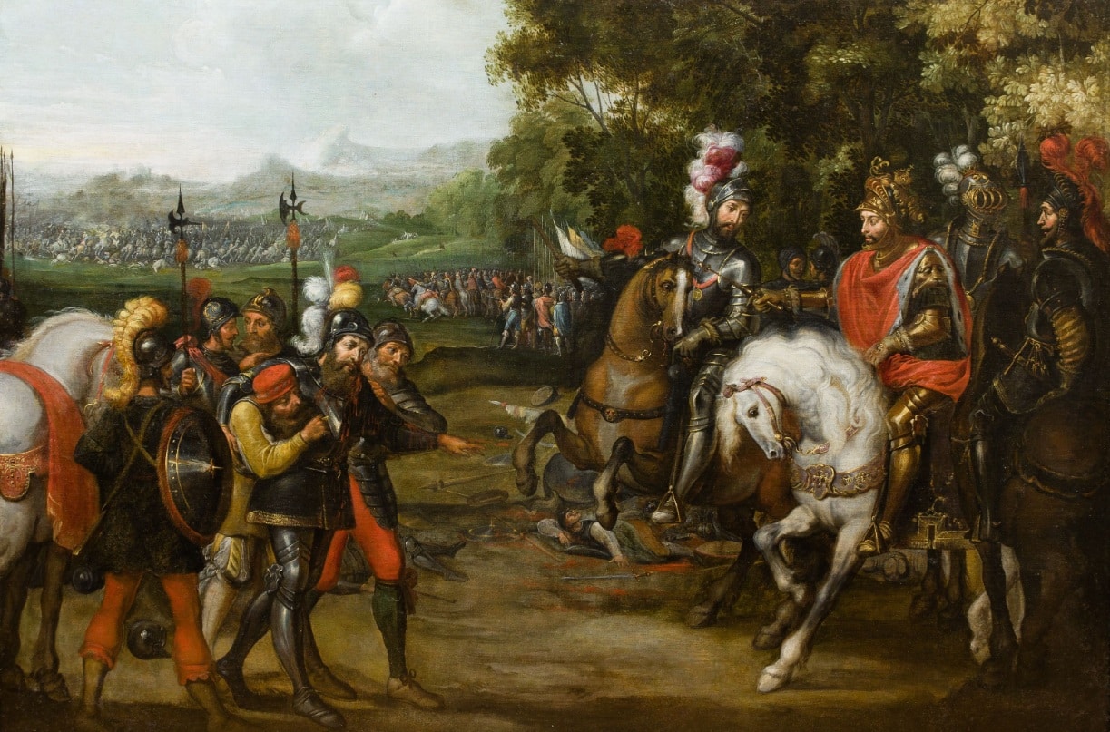 Juan de la Corte, Batalla de Mülhberg. Ansorena Subastas. Salida y remate: 48.000 euros