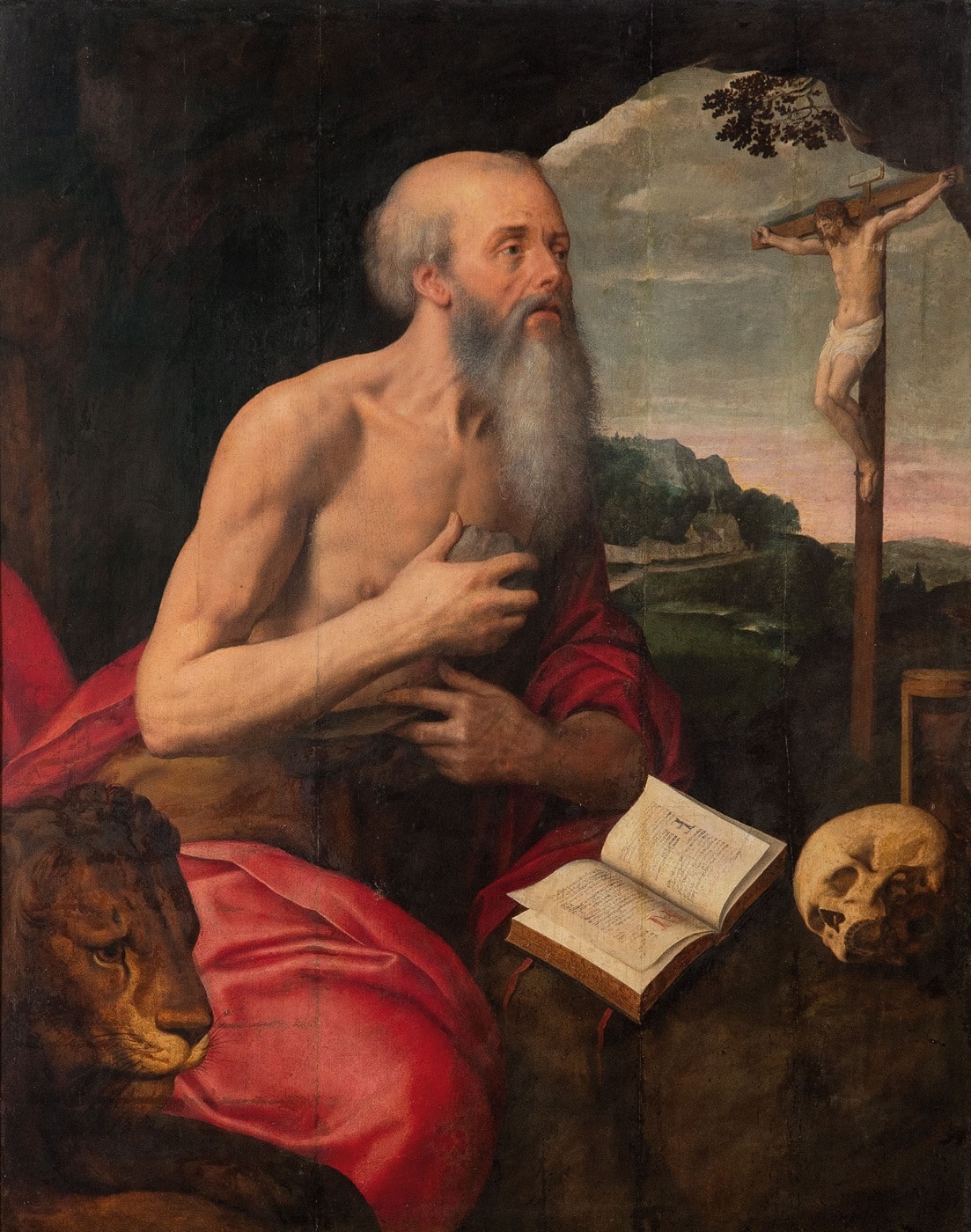 Michel Coxcie, San Jerónimo penitente, 1568. Segre Subastas. Salida y remate: 90.000 euros. Comprado por el Estado