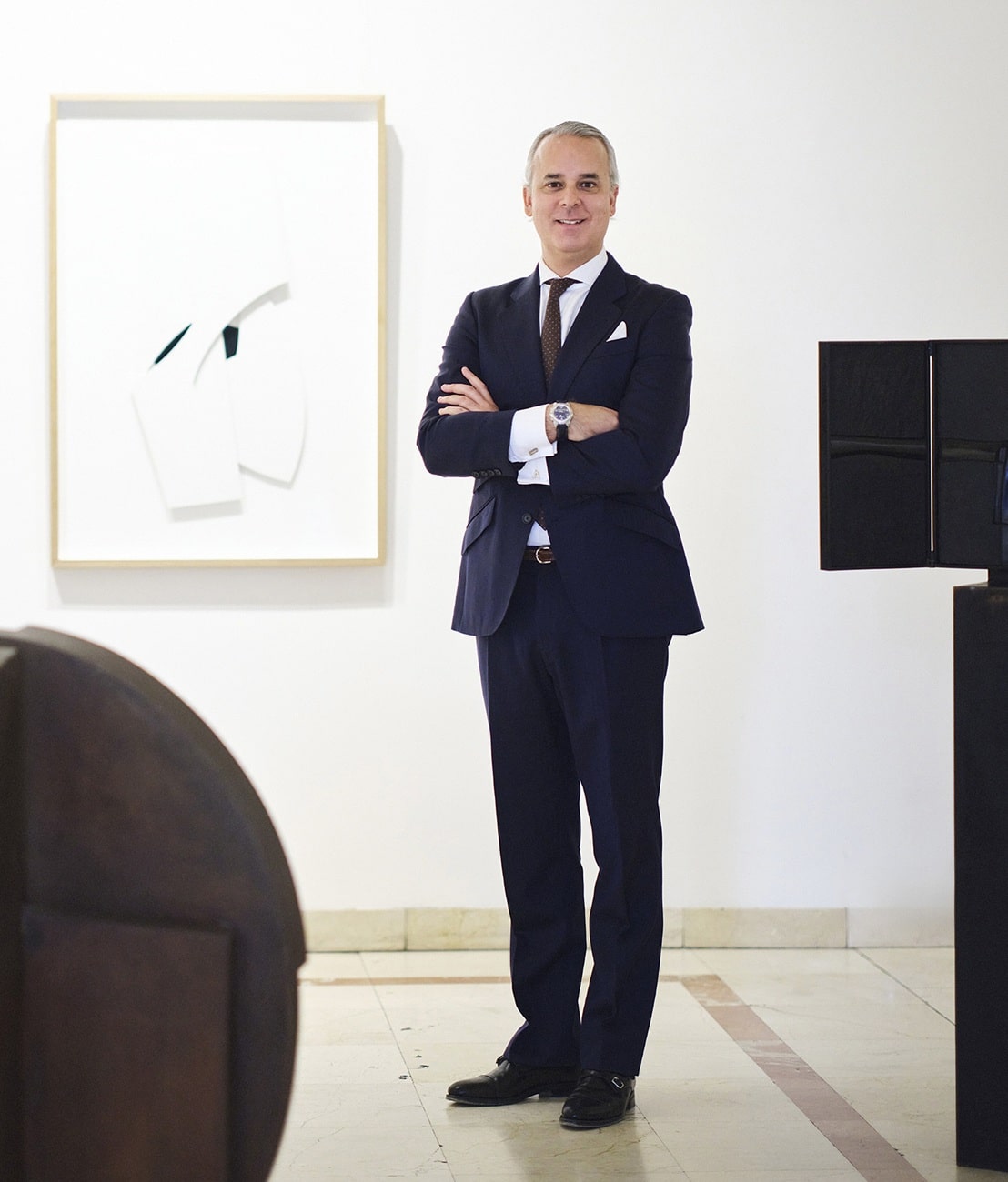 Alfonso Mato Yllera en la muestra de Ansorena "Escultura 2026"
