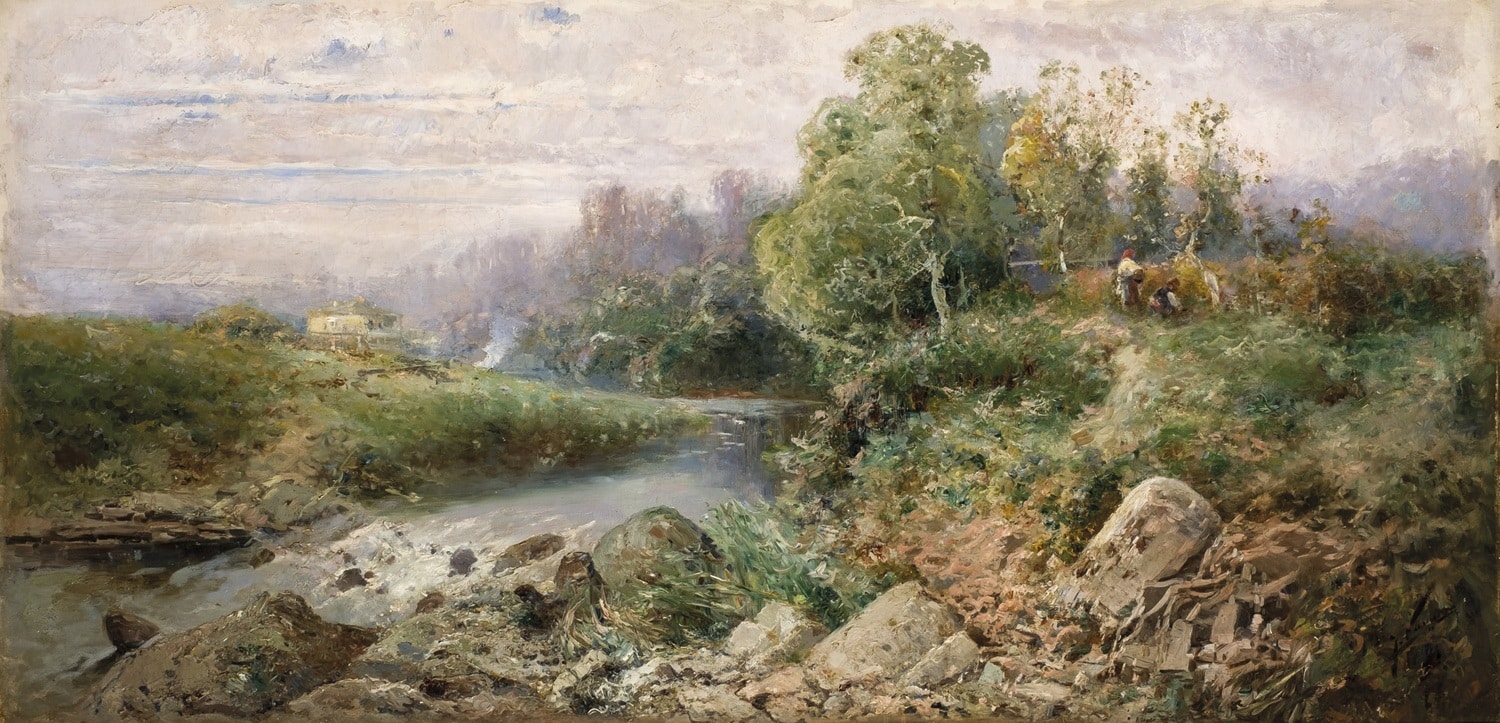 José Navarro LLorens, Escena bucólica. Durán Subastas. Salida: 14.000 euros. Remate: 18.000 euros