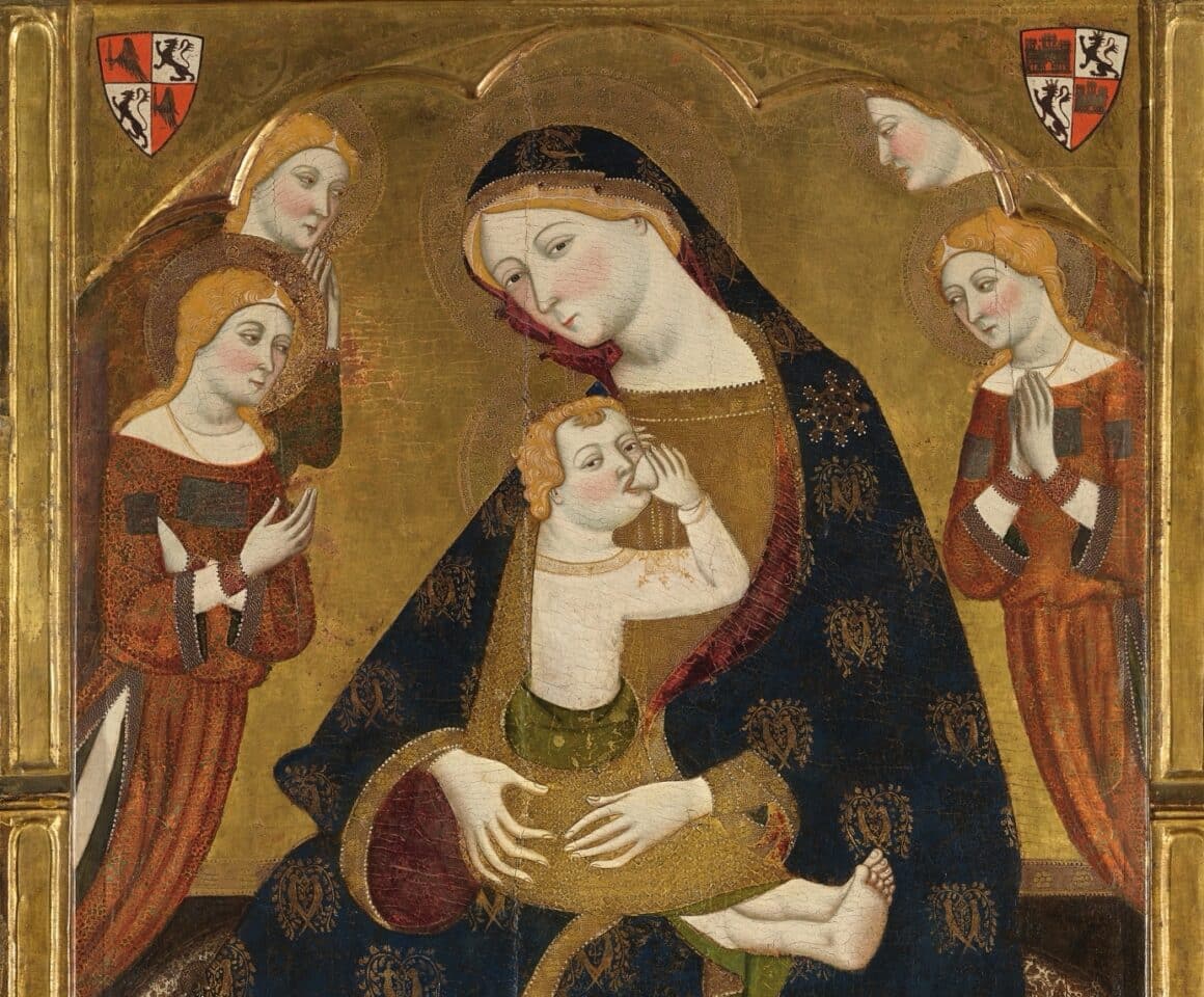 Virgen de Tobed con los donantes Enrique II de Castilla, su mujer, Juana Manuel, y dos de sus hijos, Juan y Juana_ El Prado revisa sus colecciones menos conocidas en 2026