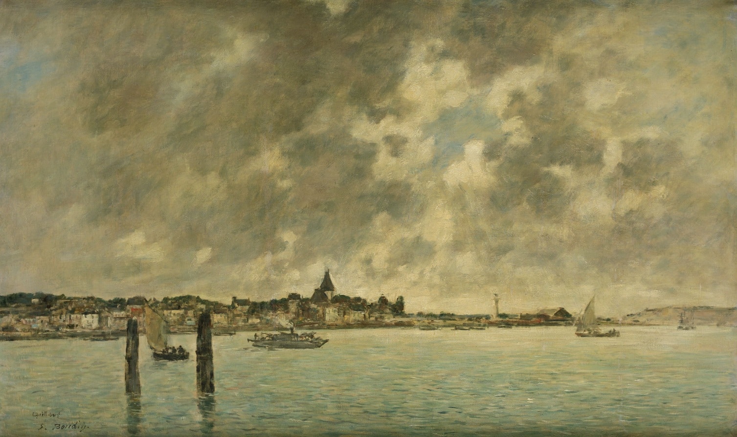 Eugène Boudin, Le Seine a Quilleboeuf, c. 1892-94. Ansorena Subastas. Salida: 60.000 euros. Remate: 75.000 euros