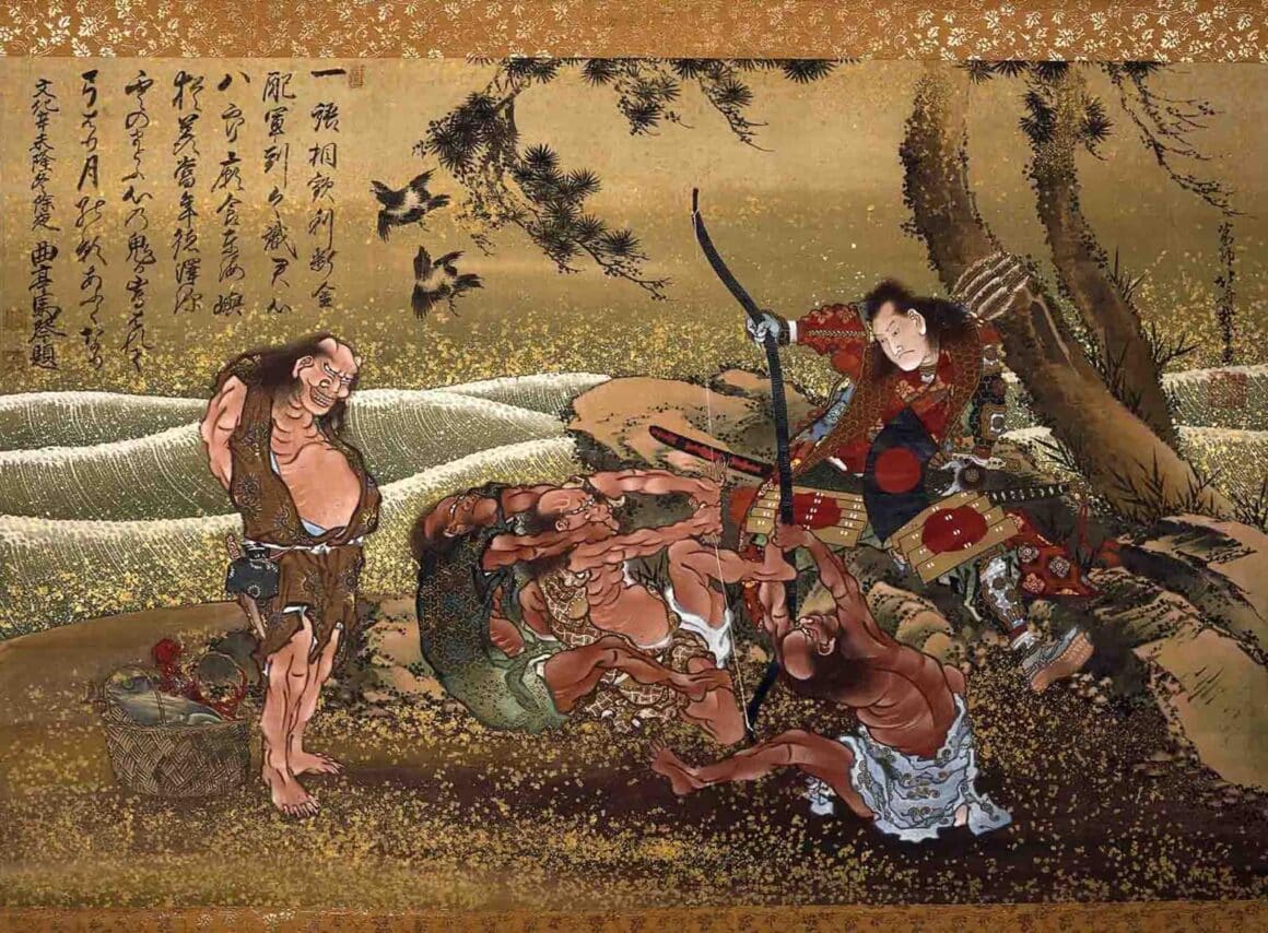pintura-pergamino-samurai-museo-britanico Desmontando el mito del samurái