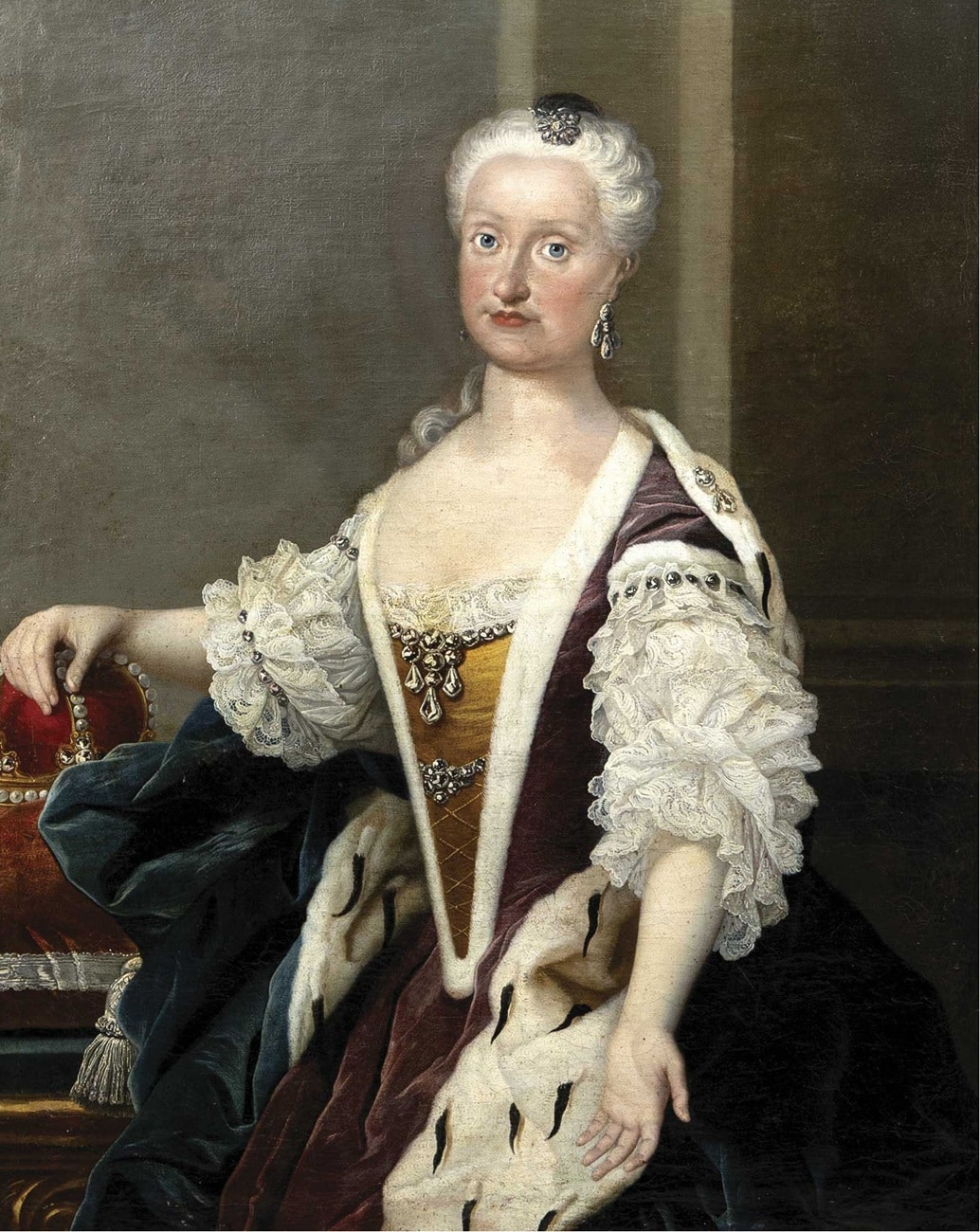Círculo de Francesco Liani, Retratos de Carlos III y María Amalia de Sajonia II. Abalarte Subastas. Salida: 7.500 euros. Remate: 9.000 euros
