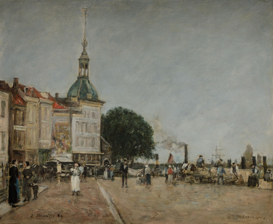 Eugène Boudin, Dordrecht,1884. Ansorena Subastas. Salida y remate: 45.000 euros