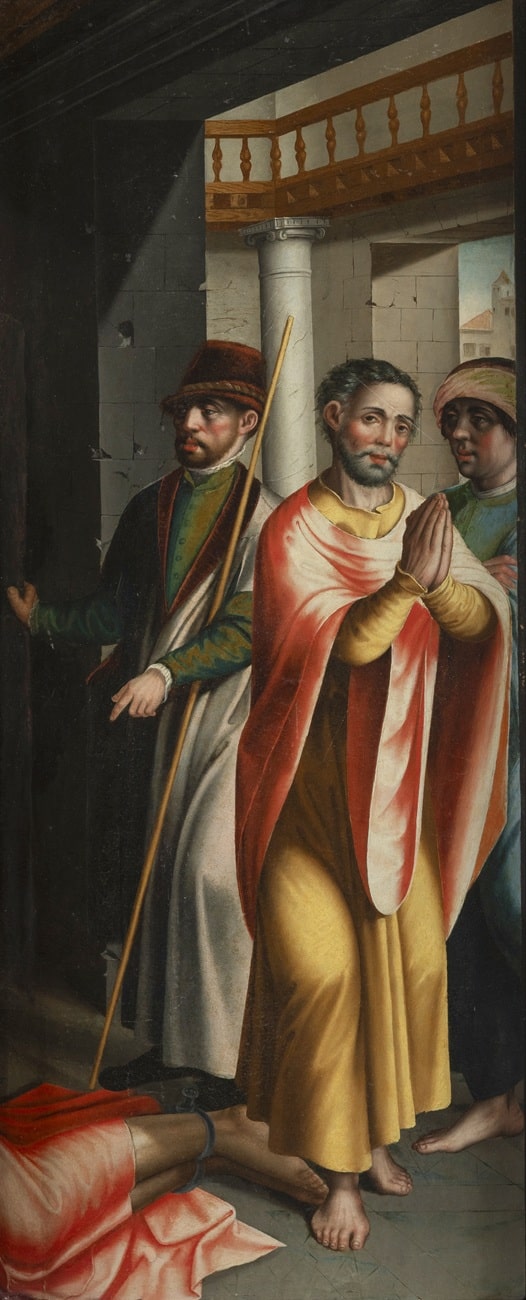 Maestro de la Santa Cruz. Ajusticiamiento de Pedro López de Ayala, conde de Salvatierra, ca. 1540. Fernando Durán, Subastas. Salida: 5.000 euros. No vendido