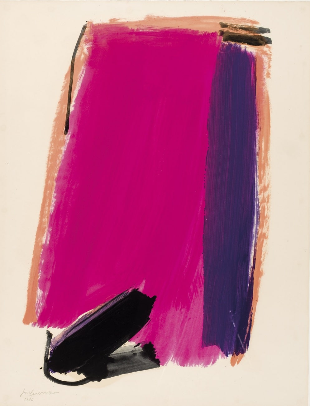 José Guerrero, Sin título, 1986. Durán Subastas. Salida: 7.000 euros. Remate: 16.000 euros