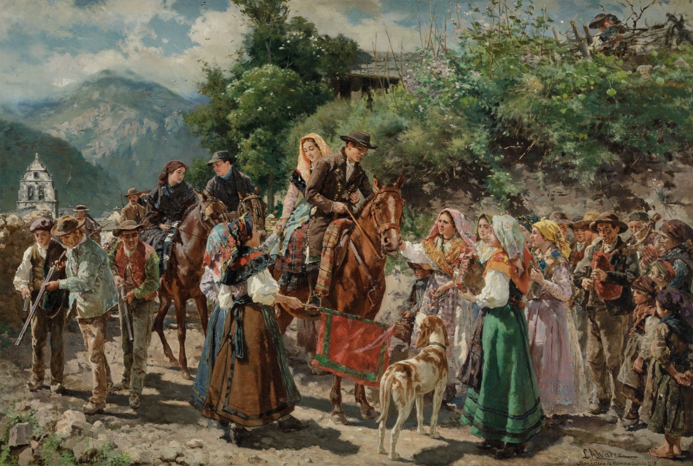 Luis Álvarez Catalá, Monasterio de Herma, 1897. Ansorena Subastas. Salida: 12.000 euros. Remate: 24.000 euros. Comprado por el Estado