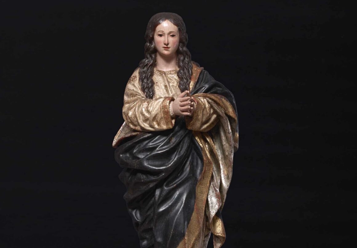 264 La Virgen de Pedro de Mena alcanza 14.000 € en Ansorena