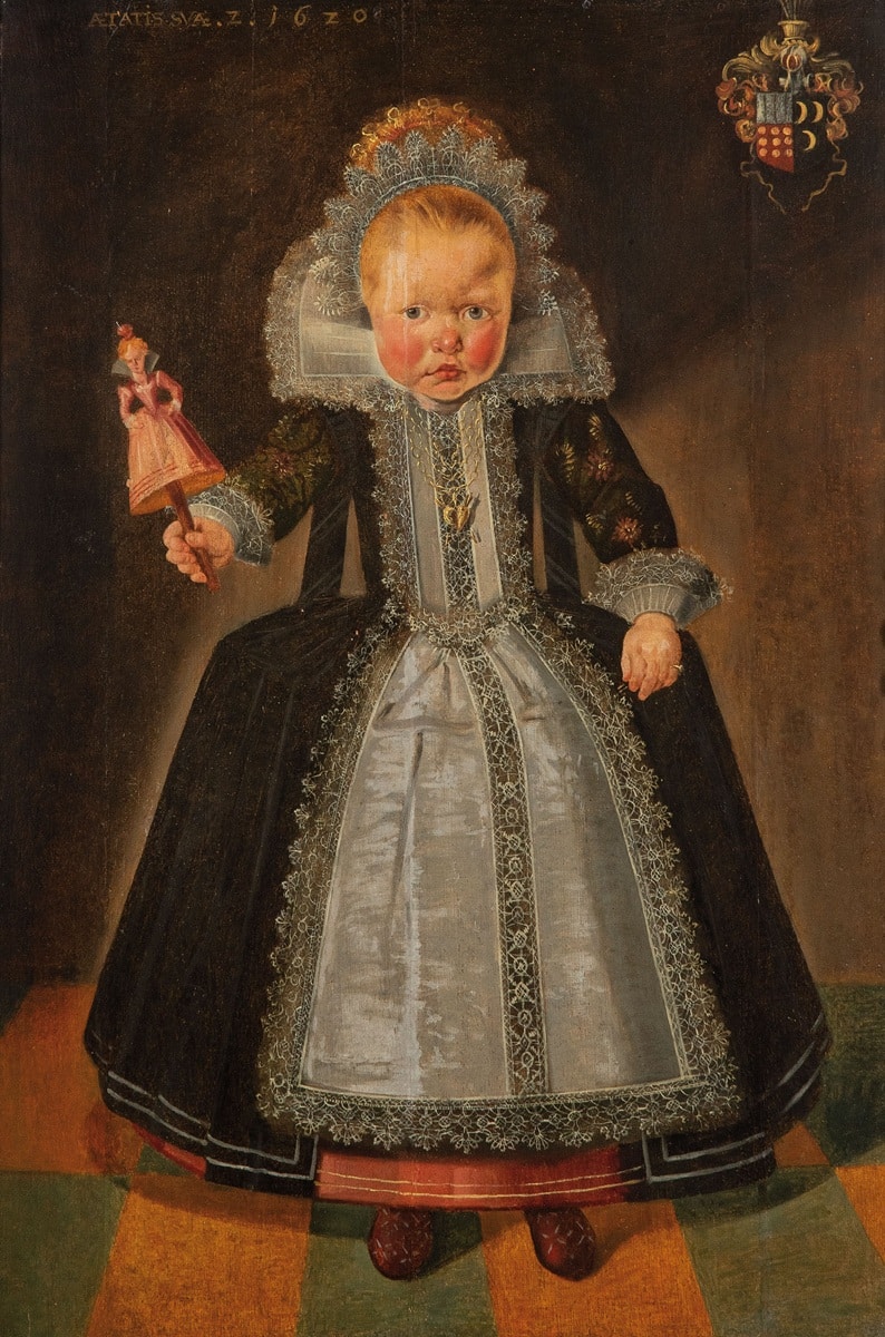 Escuela flamenca siglo XVII, Retrato de niña, 1620. Subastas Segre. Salida: 12.000 euros. Remate: 24.000 euros